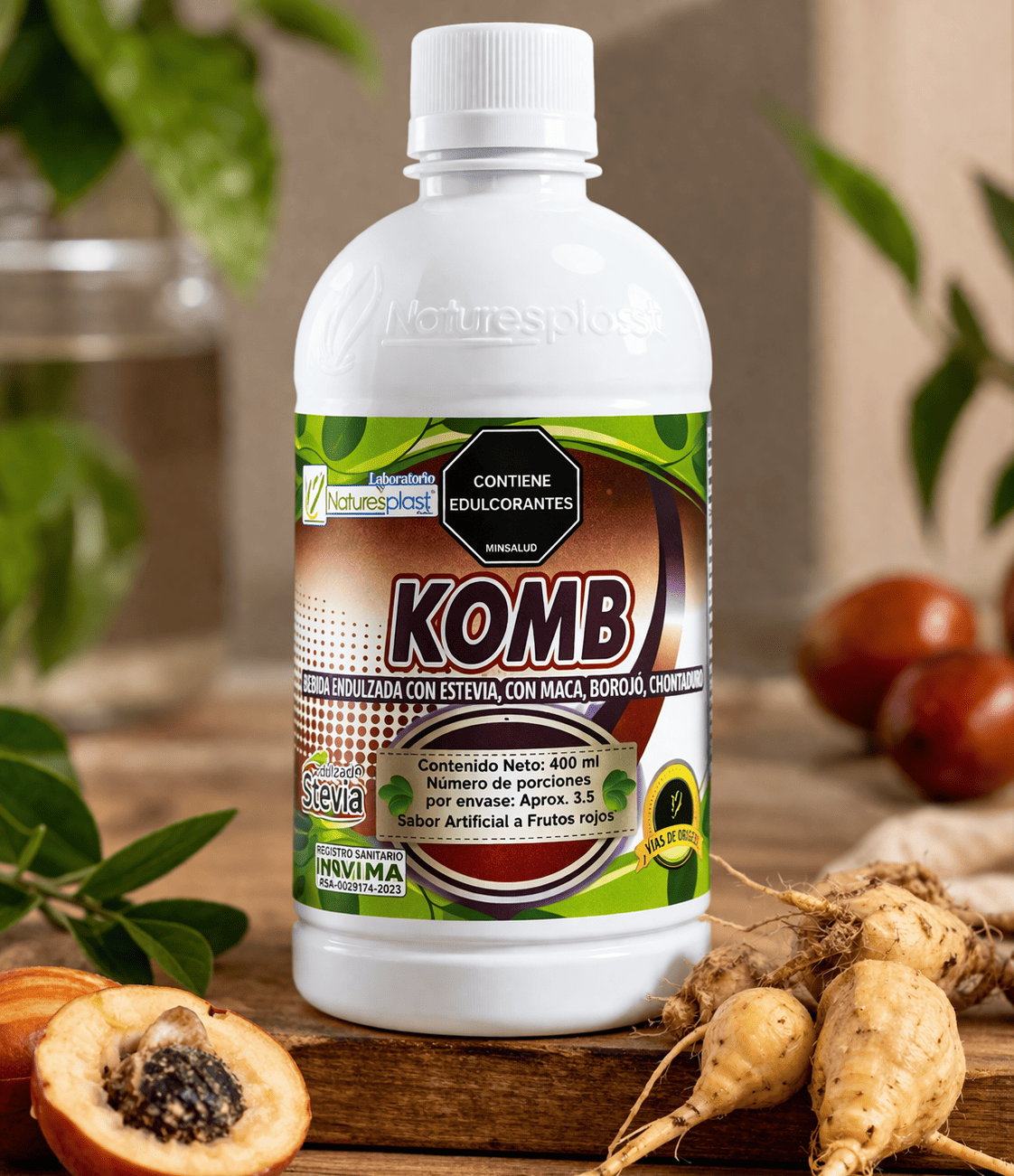 KOMB-Energizante Natural con Maca, Borojó y Chontaduro.
