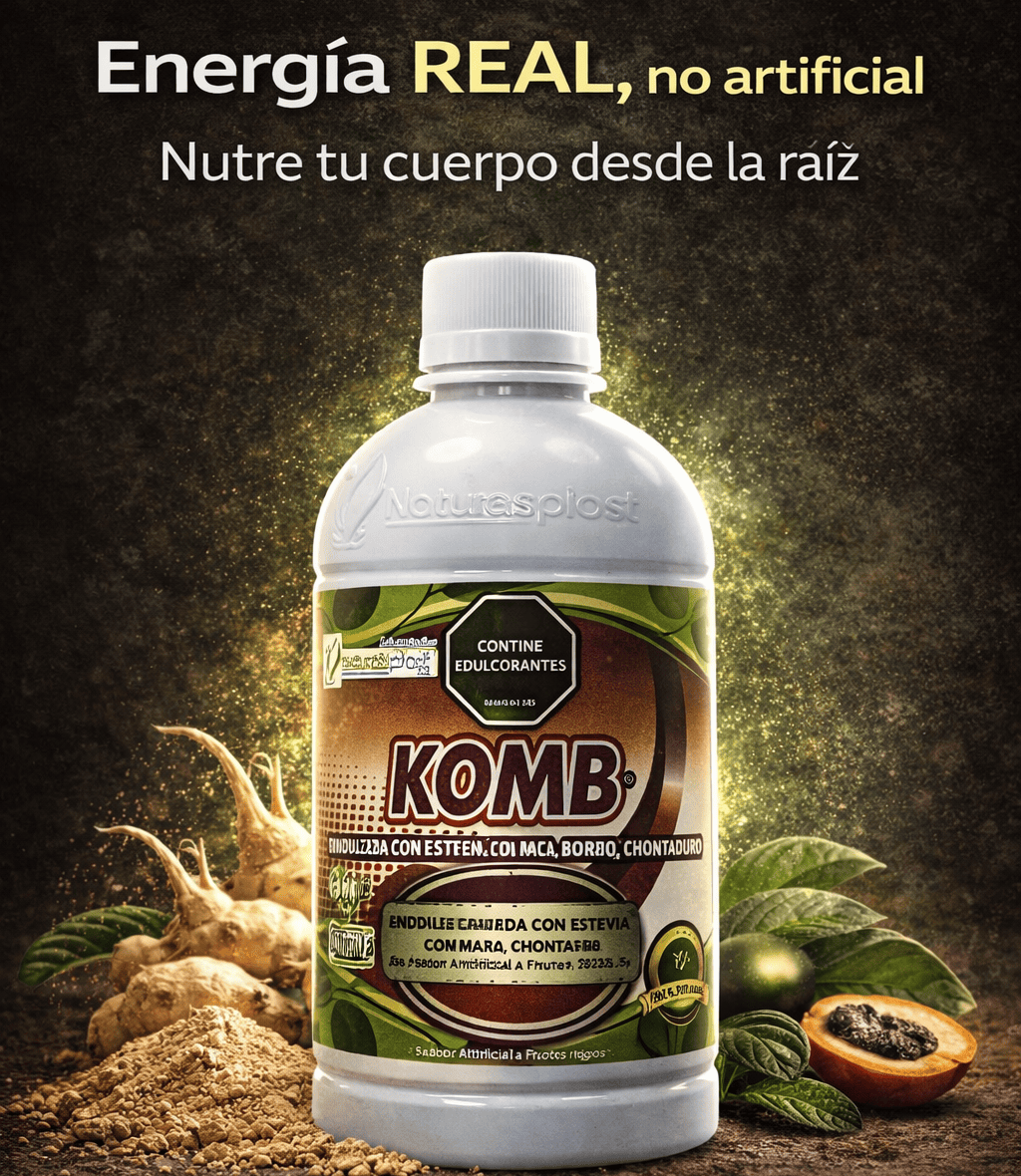 KOMB-Energizante Natural con Maca, Borojó y Chontaduro.